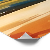 Sonnenuntergang über dem See Poster (Ecke)