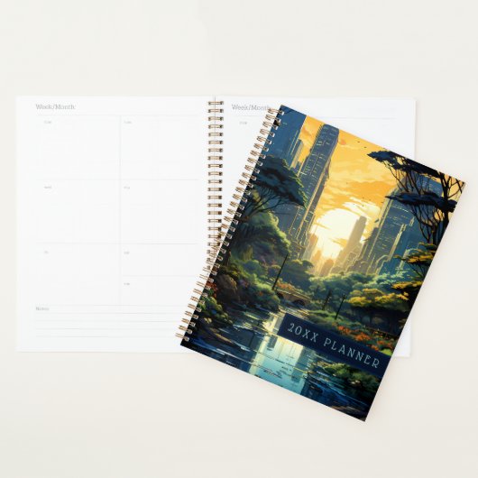 Sonnenuntergang über dem Stadtpark Planer (Anzeige)