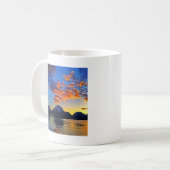 Sonnenuntergang über dem Tetons Kaffeetasse (Vorderseite Links)