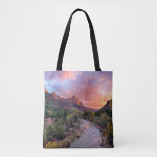 Sonnenuntergang über dem Watchman Tasche