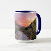 Sonnenuntergang über dem Watchman Tasse (VorderseiteRechts)