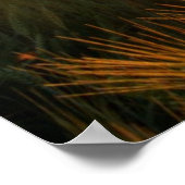 Sonnenuntergang über dem Weizenfeld Poster (Ecke)