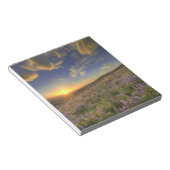 Sonnenuntergang über den Bitterroot Mountains und Notizblock (angewinkelt)