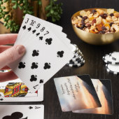 Sonnenuntergang über den Gebirgsspielkarten Spielkarten (In Situ)