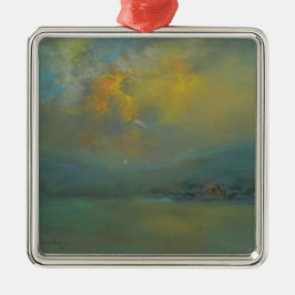 Sonnenuntergang über den Hügeln (von Glenn Cooper  Ornament Aus Metall