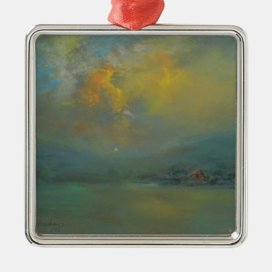 Sonnenuntergang über den Hügeln (von Glenn Cooper Ornament Aus Metall (Vorne)