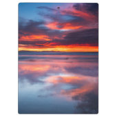 Sonnenuntergang über den Kanalinseln, CA Klemmbrett (Rückseite)