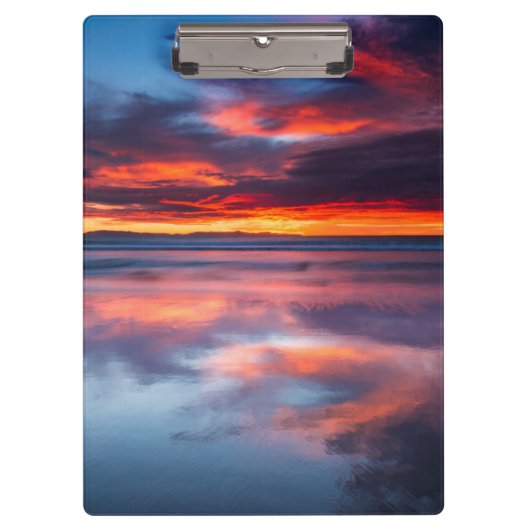 Sonnenuntergang über den Kanalinseln, CA Klemmbrett (Vorderseite)