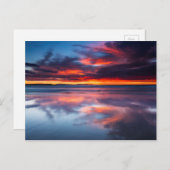 Sonnenuntergang über den Kanalinseln, CA Postkarte (Vorne/Hinten)