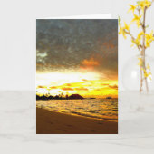 Sonnenuntergang über den Malediven Karte (Gelbe Blume)