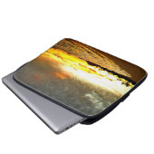 Sonnenuntergang über den Malediven Laptopschutzhülle (Vorne Knopf)