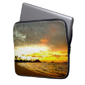 Sonnenuntergang über den Malediven Laptopschutzhülle (Vorderseite Links)