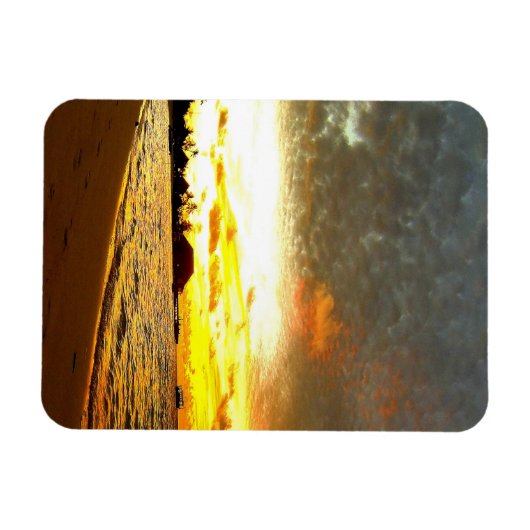 Sonnenuntergang über den Malediven Magnet (Horizontal)