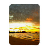 Sonnenuntergang über den Malediven Magnet (Vertikal)