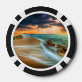 Sonnenuntergang über den SeePoker-Chips Pokerchips (Rückseite)