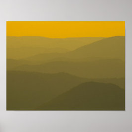 Sonnenuntergang über den West Virginia Alleghenies Poster