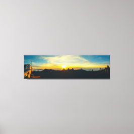 Sonnenuntergang über den Wolken Leinwanddruck