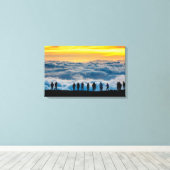 Sonnenuntergang über den Wolken Maui Canvas Print Leinwanddruck (Insitu (Holzboden))