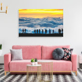 Sonnenuntergang über den Wolken Maui Canvas Print Leinwanddruck (Insitu (Wohnzimmer))