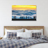 Sonnenuntergang über den Wolken Maui Canvas Print Leinwanddruck (Insitu (Schlafzimmer))