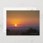 Sonnenuntergang über der afrikanischen Landschaft Postkarte (Vorne/Hinten)