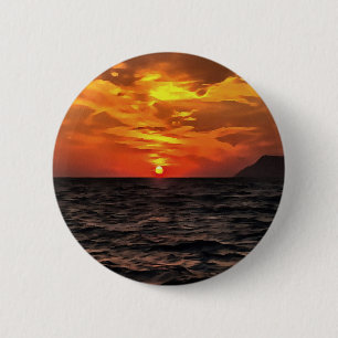 Sonnenuntergang über der ägäischen Landschaft Male Button