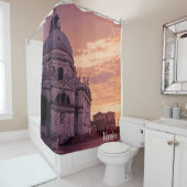 Sonnenuntergang über der Basilika von Venedig Duschvorhang (Beispiel)