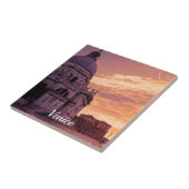 Sonnenuntergang über der Basilika von Venedig Fliese (Seite)