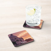 Sonnenuntergang über der Basilika von Venedig Getränkeuntersetzer (Rechte Seite)