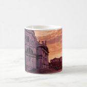 Sonnenuntergang über der Basilika von Venedig Kaffeetasse (Mittel)