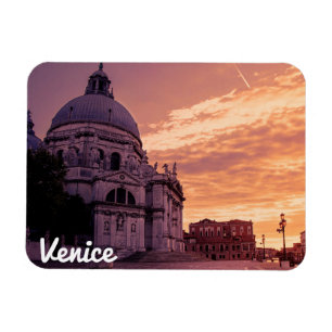 Sonnenuntergang über der Basilika von Venedig Magnet