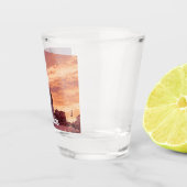 Sonnenuntergang über der Basilika von Venedig Schnapsglas (Rechts)