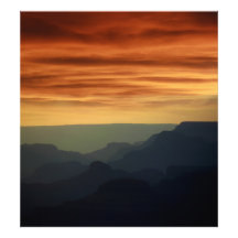 Sonnenuntergang über der Blues des Grand Canyon