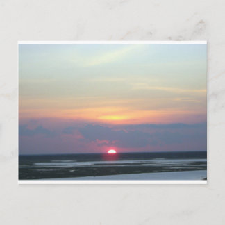 Sonnenuntergang über der Bucht in Margate, NJ Postkarte