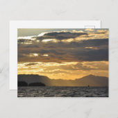 Sonnenuntergang über der Bucht von Ketchikan Postkarte (Vorne/Hinten)