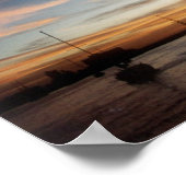 Sonnenuntergang über der Bucht von La Paz Poster (Ecke)