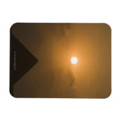 Sonnenuntergang über der Großen Pyramide Magnet (Horizontal)