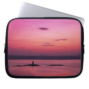 Sonnenuntergang über der Isle of Skye, von Mallaig Laptopschutzhülle