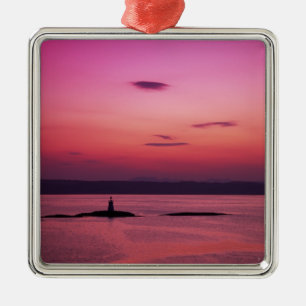 Sonnenuntergang über der Isle of Skye, von Mallaig Ornament Aus Metall