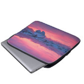 Sonnenuntergang über der Jokulsarlon Glacier Lagoo Laptopschutzhülle (Vorne Knopf)