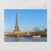 Sonnenuntergang über der Metro über die Brücke Bir Postkarte (Vorderseite)