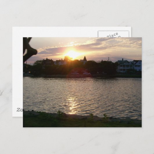 Sonnenuntergang über der Postkarte (Vorne/Hinten)