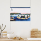 Sonnenuntergang über der Ryogoku-Brücke Poster (Küche)