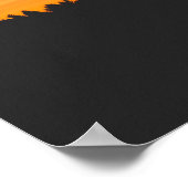Sonnenuntergang über der Silhouette Poster (Ecke)