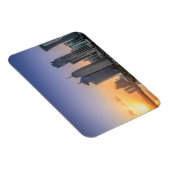 Sonnenuntergang über der Stadt Doha, Katar Magnet (Rechte Seite)