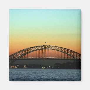 Sonnenuntergang über der Sydney Harbour Bridge, Au Magnet