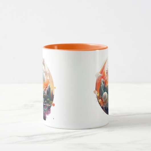 Sonnenuntergang über der Tasse (Zentrum)