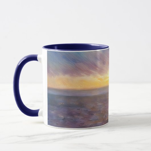 Sonnenuntergang über der Tasse der Ocean Art (Links)