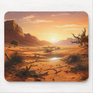 Sonnenuntergang über der Wüste Mousepad