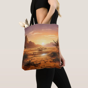 Sonnenuntergang über der Wüste Tasche